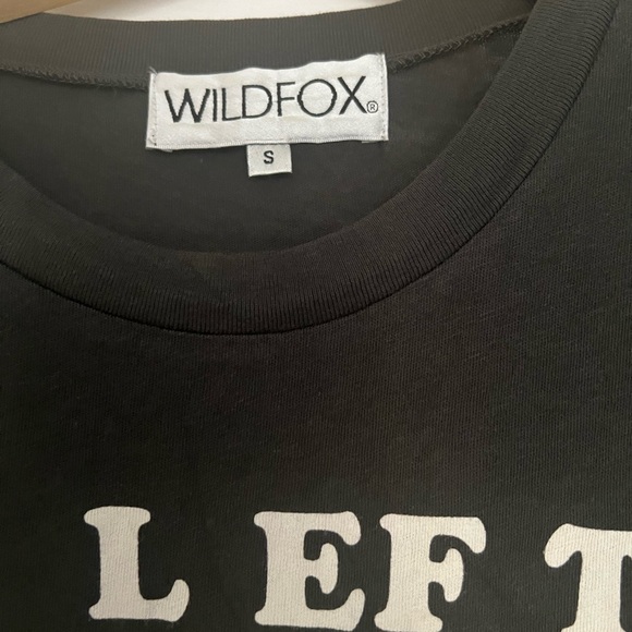 Wildfox t shirt “I left my heart at Woodstock” printed, long fringe, grey col - Picture 5 of 5